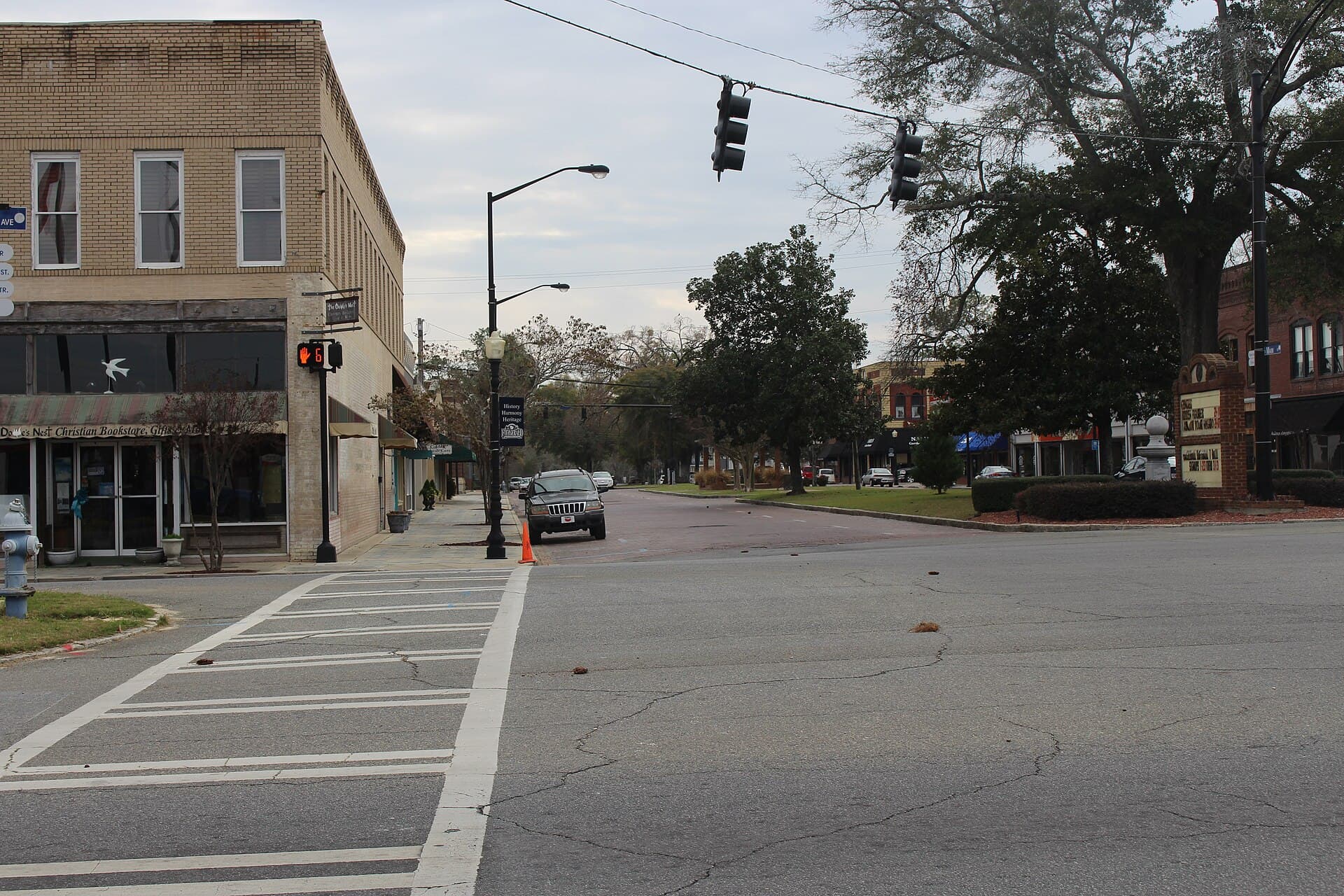 Main Street in downtown Fitzgerald, Georgia
